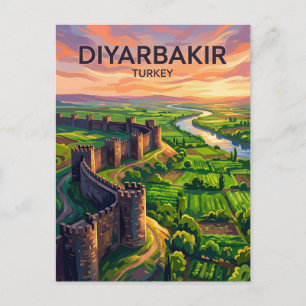 Diyarbakır Walls and Hevsel Gardens Turkey Postcard