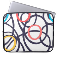 Dizzy Doodle Circles On White