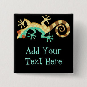 Dizzy Lizard - Custom Pin Button