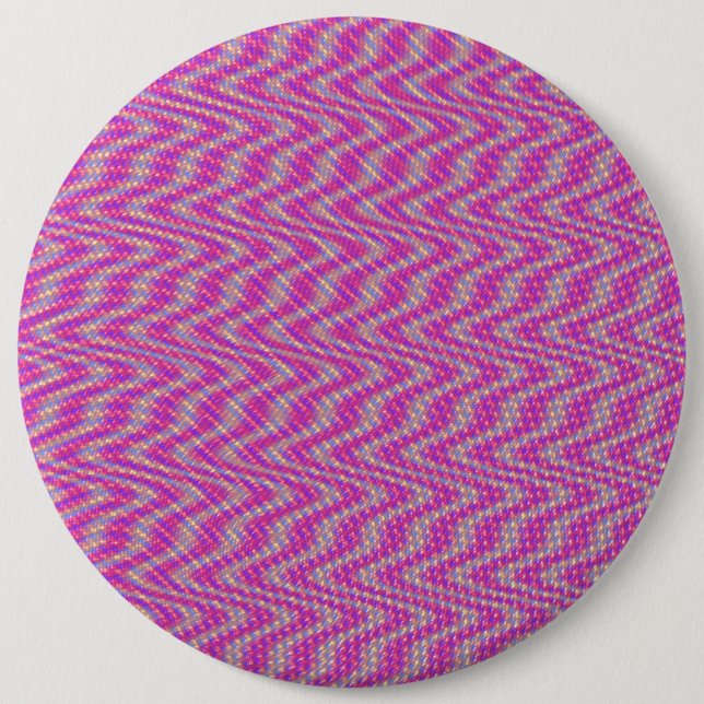 Dizzy Pink 6 Cm Round Badge (Front)