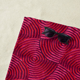 Dizzy Round About Monogram Beach Towel