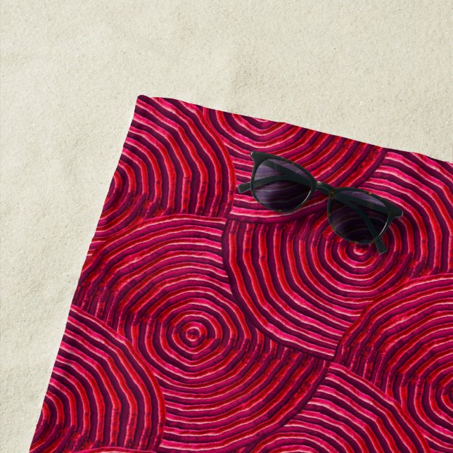 Dizzy Round About Monogram Beach Towel (In Situ)