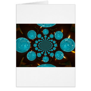 Dizzying Display of Cyan Lights Kaleidoscope  Art