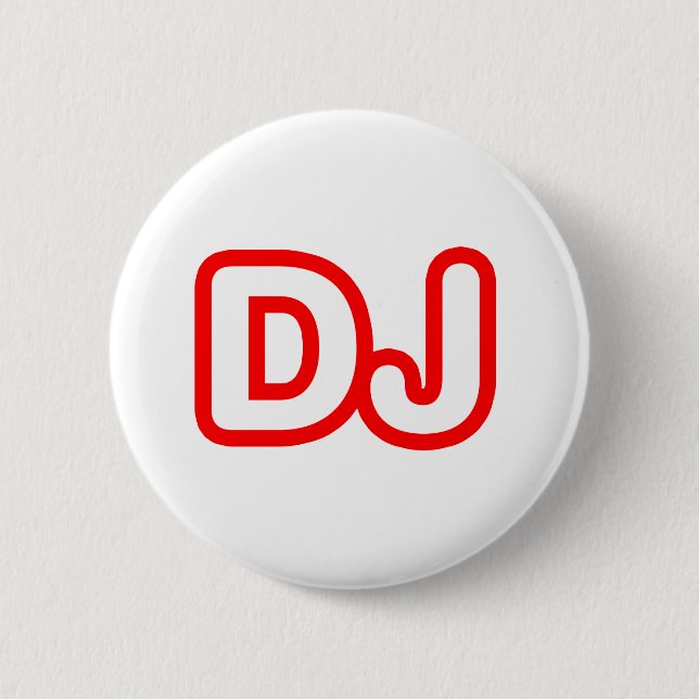 DJ 6 CM ROUND BADGE (Front)