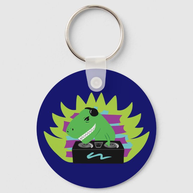 Dj-asaurus Rex Key Ring (Front)