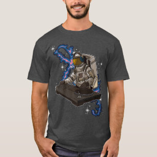 DJ Astronaut Live On Stage - Electro Sound in T-Shirt