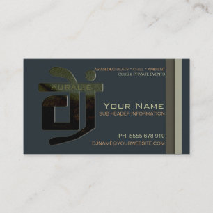 DJ Aural Beats Music Business Card