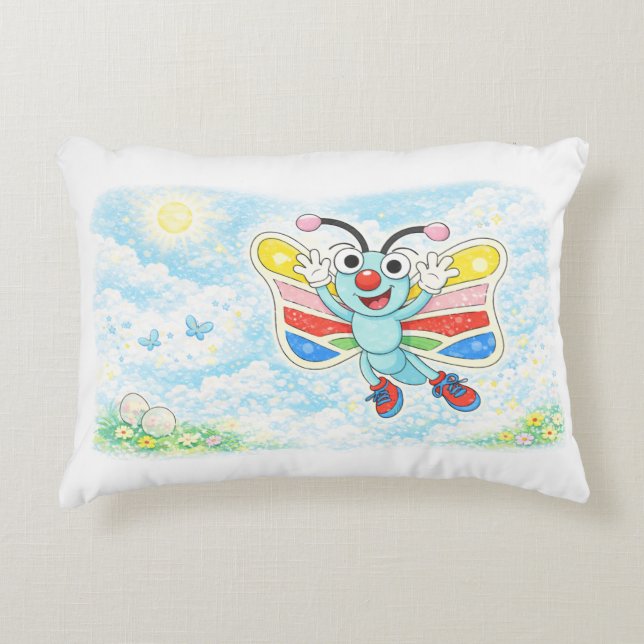 DJ Awake and Playful Decorative Cushion (Front)