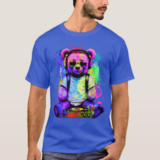 DJ Bear, Teddy, Cartoon, Music, Concerts Festivals T-Shirt