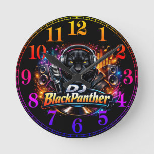 DJ BLACKPANTHER 2 ROUND CLOCK