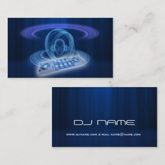 DJ blue head Business Card