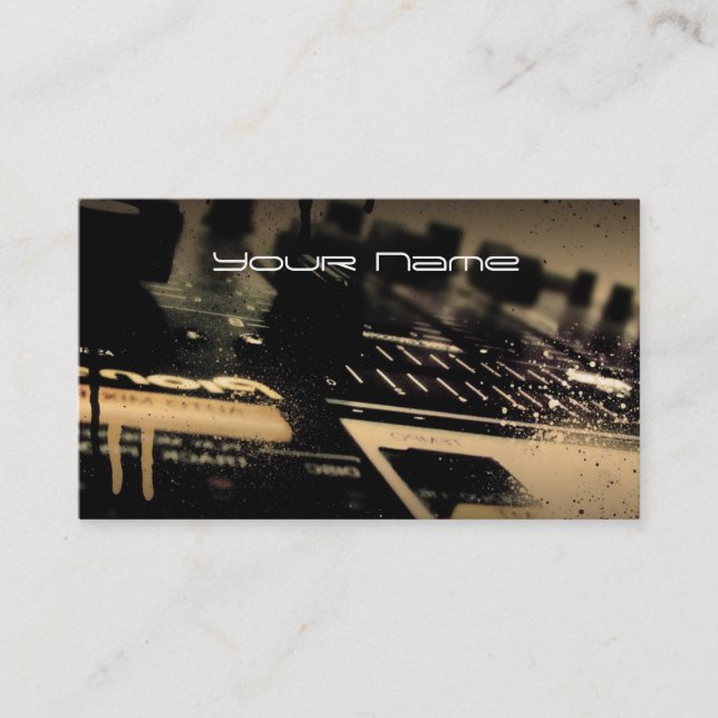 DJ  Business Card (Front)