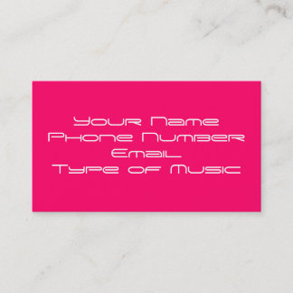 DJ Business Card