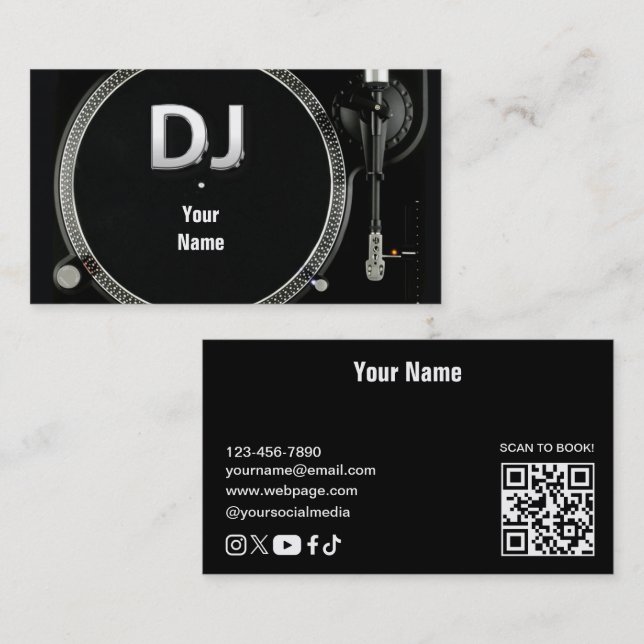 DJ  Business Card (Front/Back)