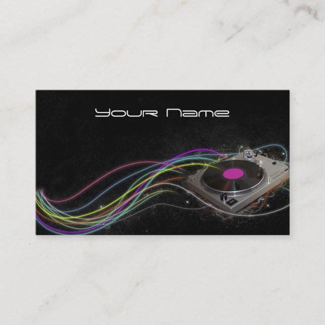 DJ  Business Card (Front)