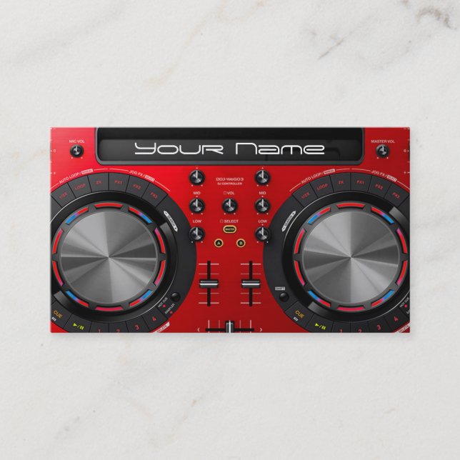 DJ  Business Card (Front)