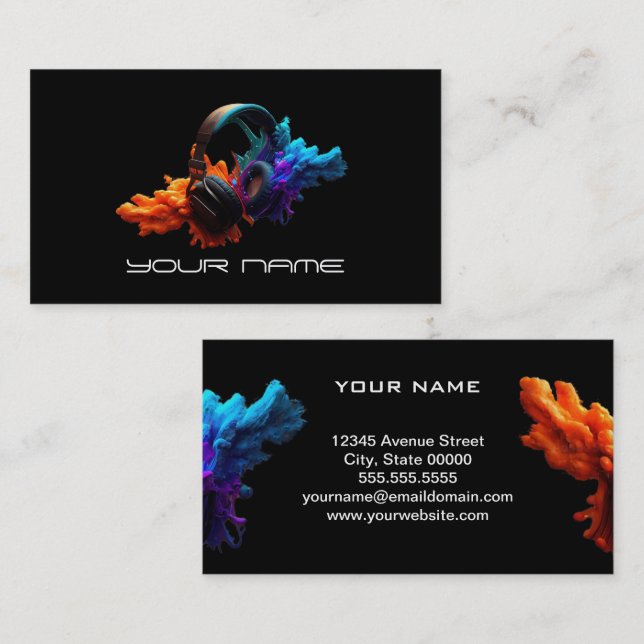 DJ  Business Card (Front/Back)