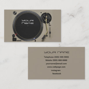 DJ Business Card