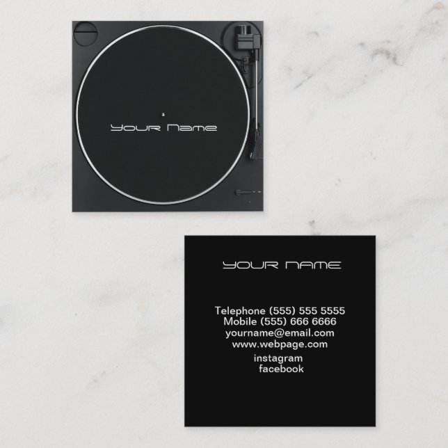 DJ  Business Card (Front/Back)
