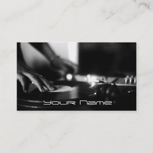 DJ  Business Card (Front)