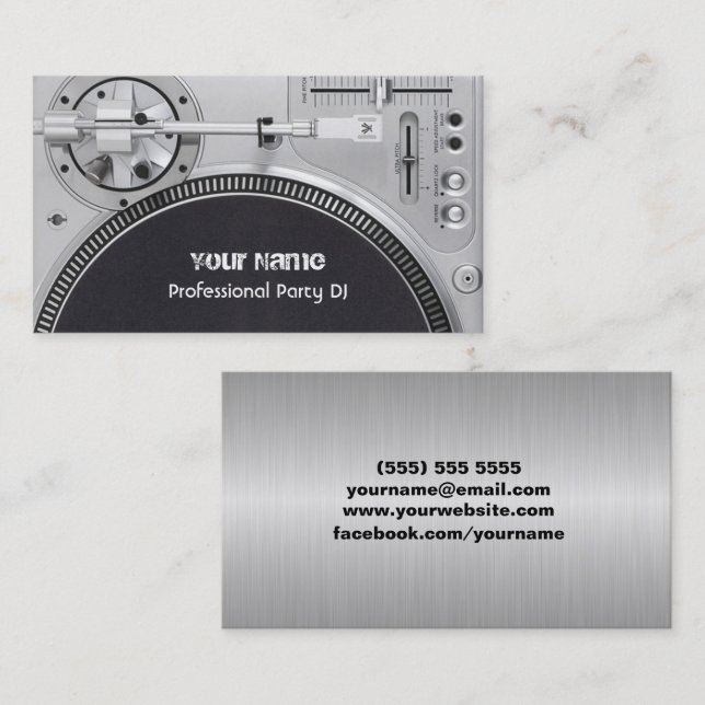 DJ  Business Card (Front/Back)