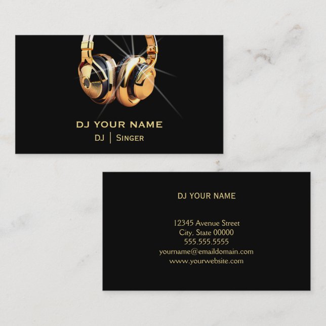 DJ  Business Card (Front/Back)