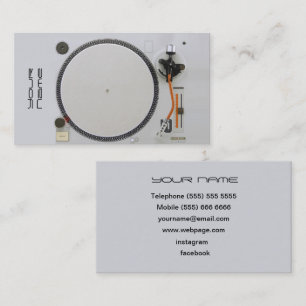 DJ  Business Card