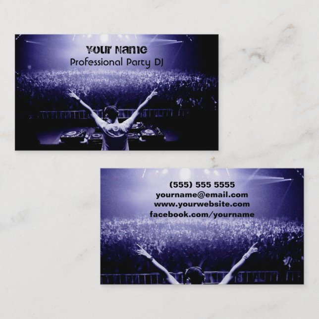 DJ  Business Card (Front/Back)
