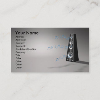 dj business card
