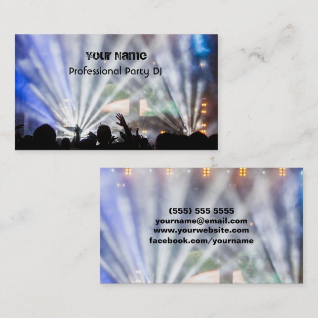 DJ  Business Card (Front/Back)