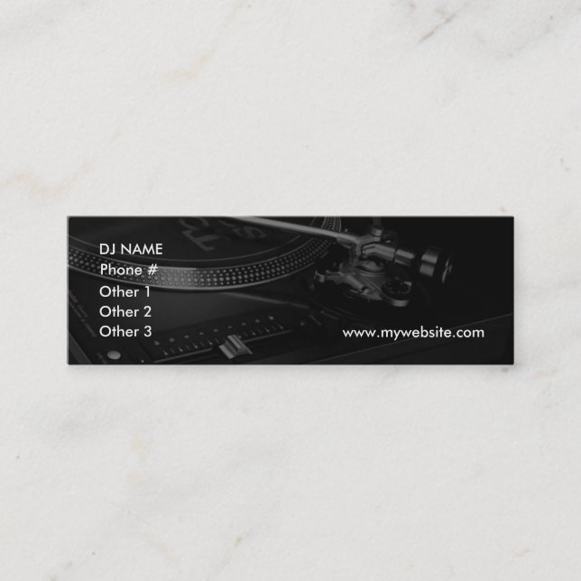 DJ Business Card (Front)