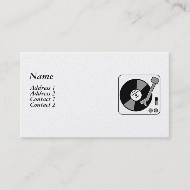 DJ BUSINESS CARD (Front)