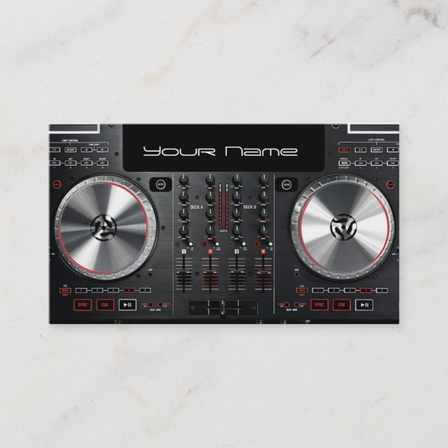 DJ  Business Card (Front)