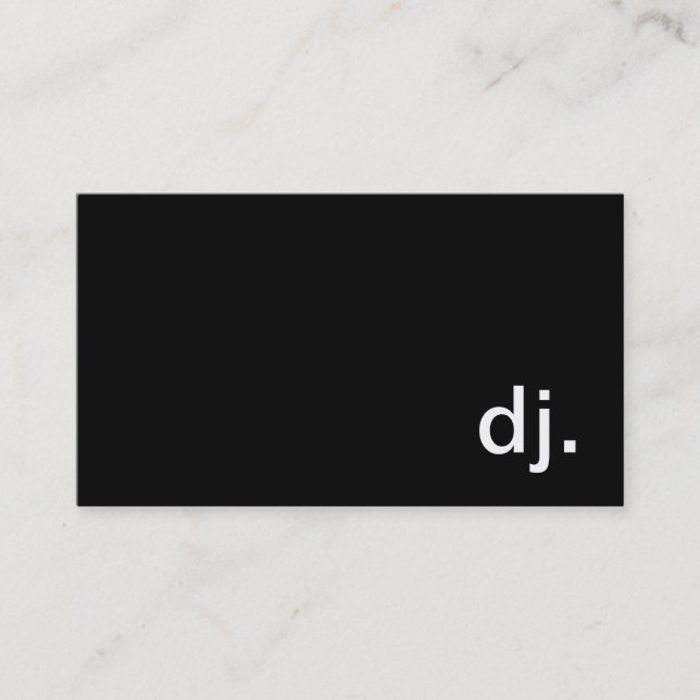 DJ Business Card (Front)