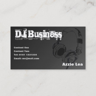 DJ Business Card [black] - customisable