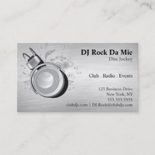 DJ Business Card - Metal Look