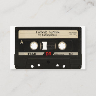 DJ Business Cards - Vintage Mixtape