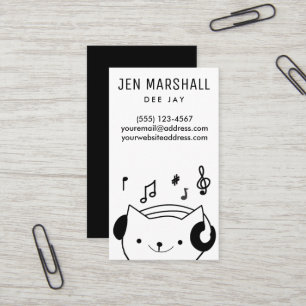 DJ cat Business Card