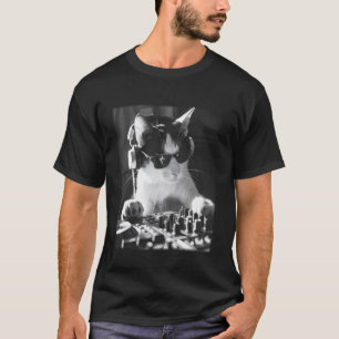 DJ Cat Music Art T-Shirt