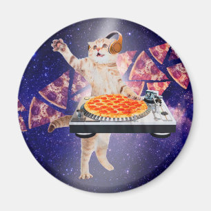 DJ Cat Turntable Mixer Magnet