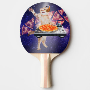 DJ Cat Turntable Mixer Ping Pong Paddle