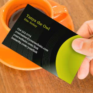 DJ CD Background Business Card