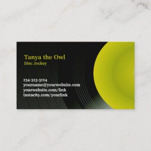 DJ CD Background Business Card