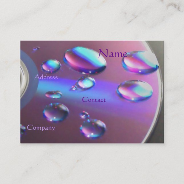 DJ CD Business Card - Customisable (Front)