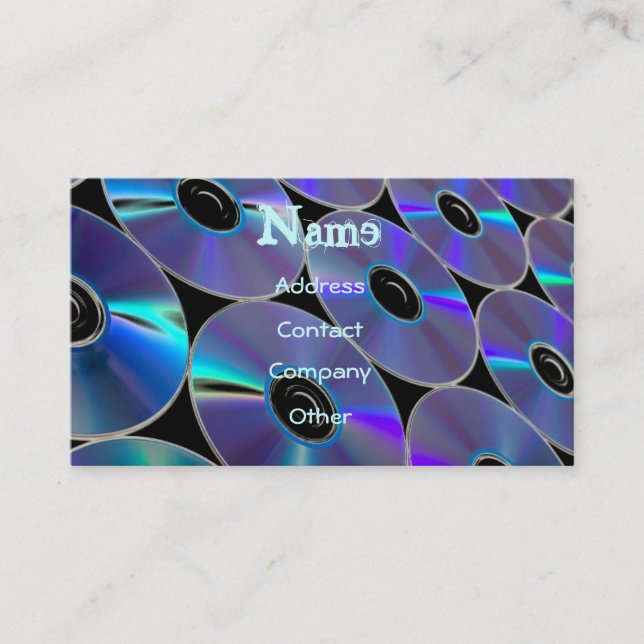 DJ CDs Profile Card - Customisable (Front)