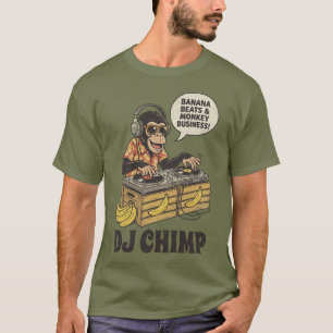 DJ Chimp Banana Beats Funny T-Shirt
