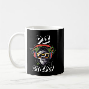 DJ Chimp Headphone Chimpanzee Music Party Coffee Mug