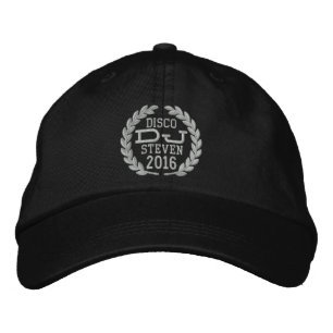 DJ Classic Laurels to Personalise Name Event Year! Embroidered Hat