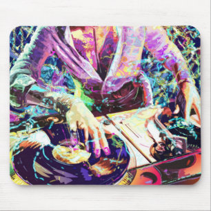 DJ CLUB GIRL MOUSE MAT