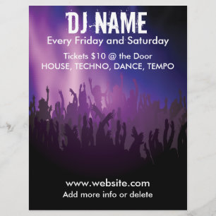 DJ Concert Crowd Music Flyer